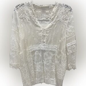 Johnny Was - 4 Love and Liberty lace top